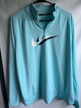 Nike Aqua Blue Dri-FIT Performance Top